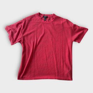 Forever 21 Red Mesh tee - men's large / womens medium or large